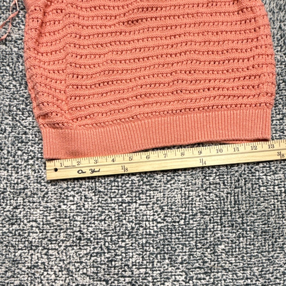 Universal Thread Women's Coral Open Knit Square Neck Sleeveless Sweater Tank S - Picture 10 of 10
